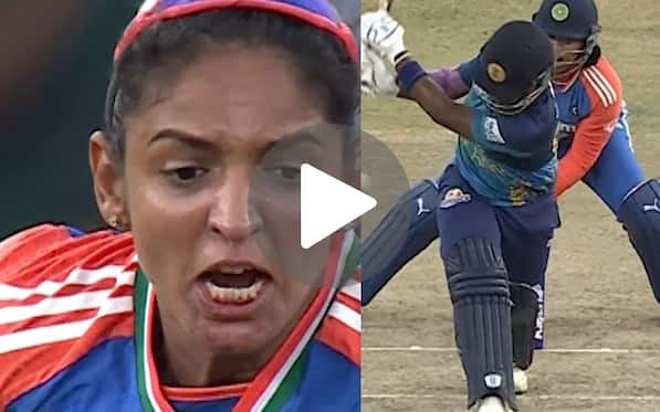 [Watch] Harmanpreet's Angry Celebration After Athapaththu's Around The Legs Dismissal In Asia Cup Final